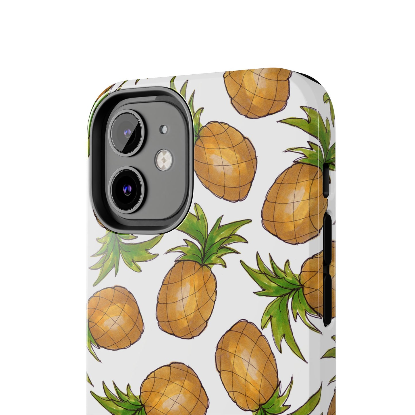 Pineapple Toss White Phone Case