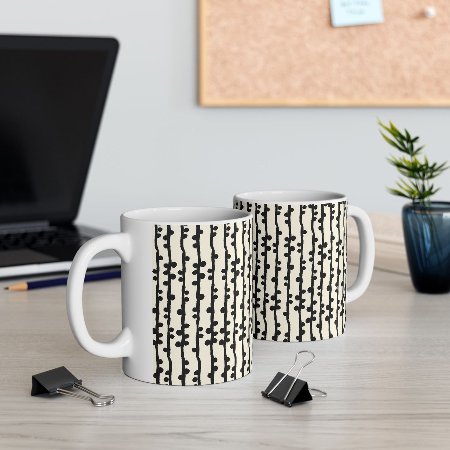 Loopy Stripe Bone Cup