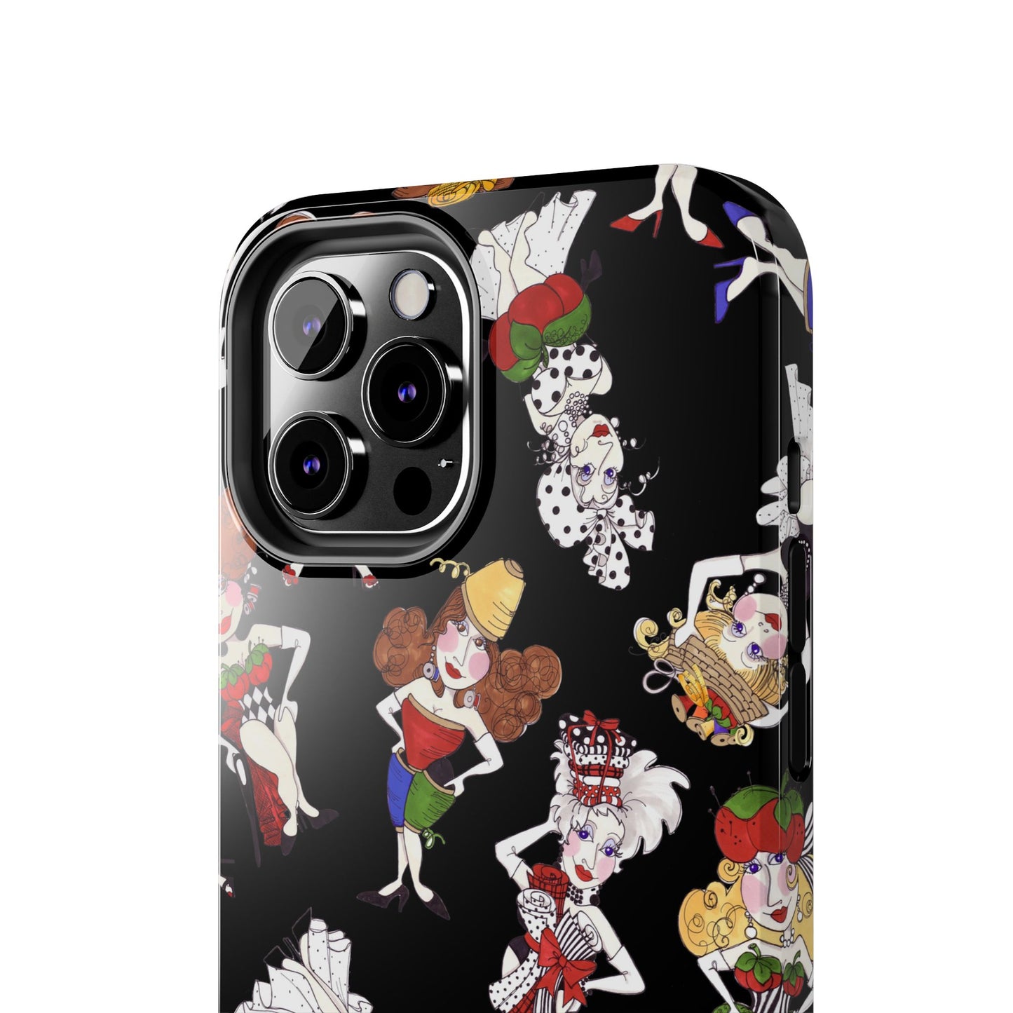 Sew Tossed Black Phone Case