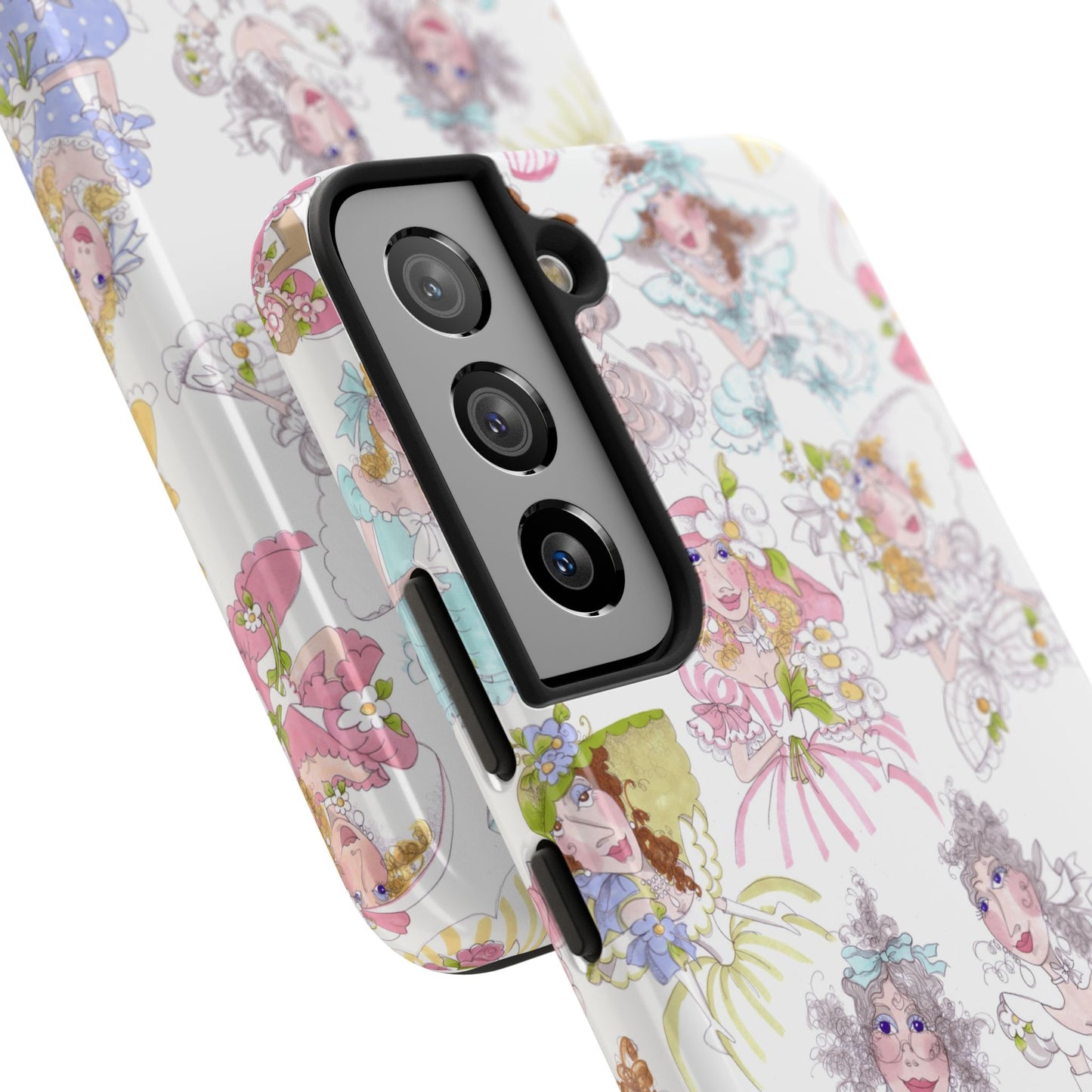 Tossed Belles White Phone Case