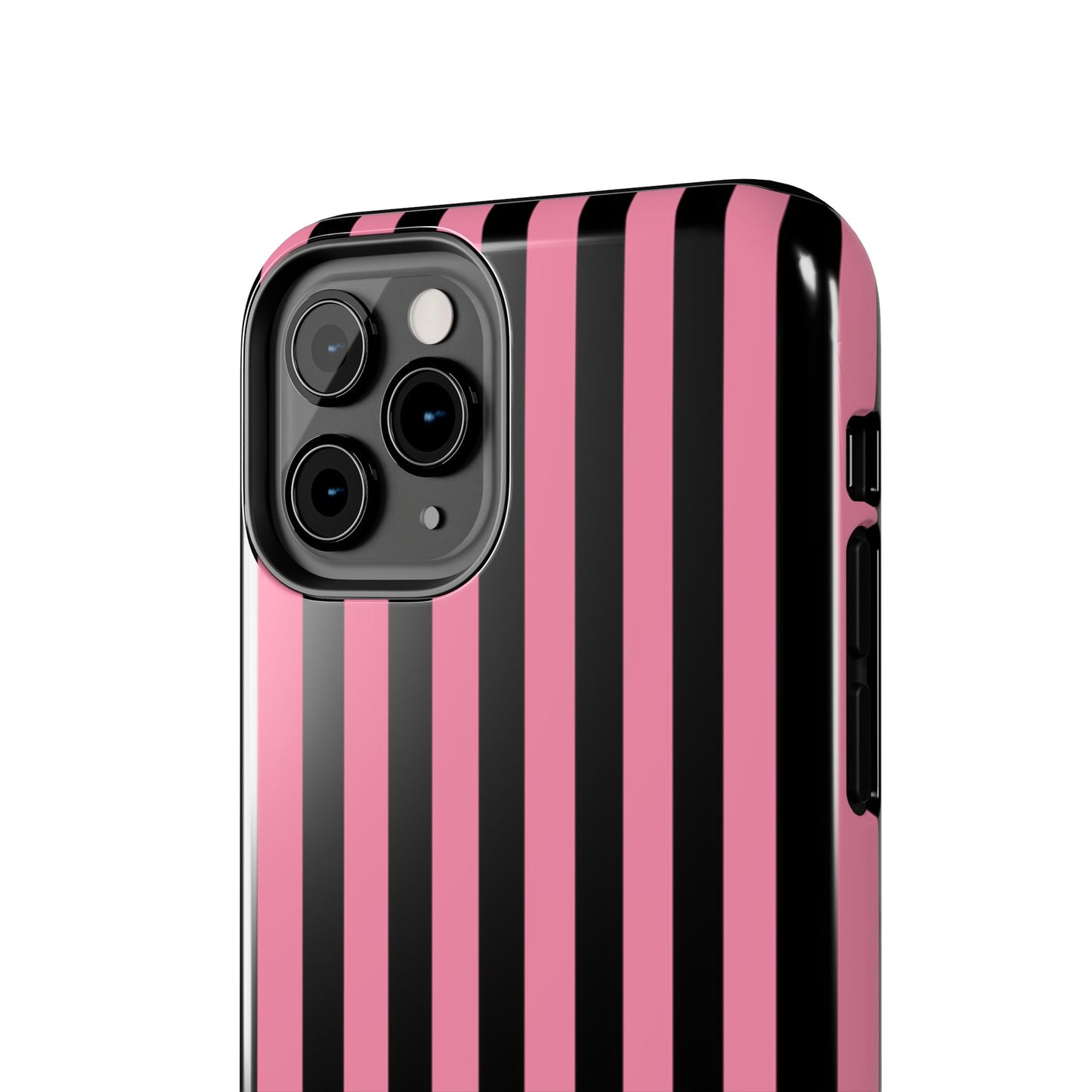 Vertical Stripe Pink / Black Phone Case