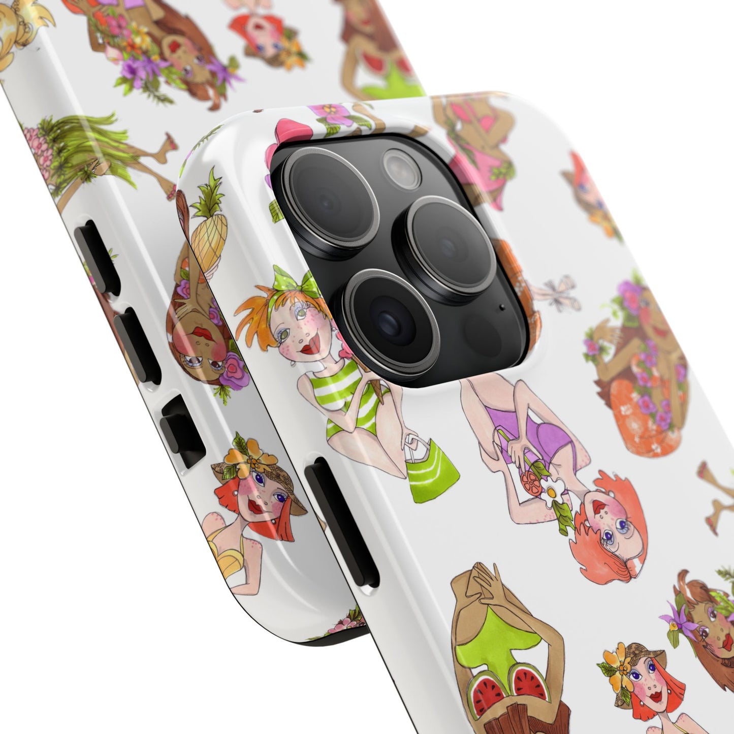 Island Toss White Phone Case