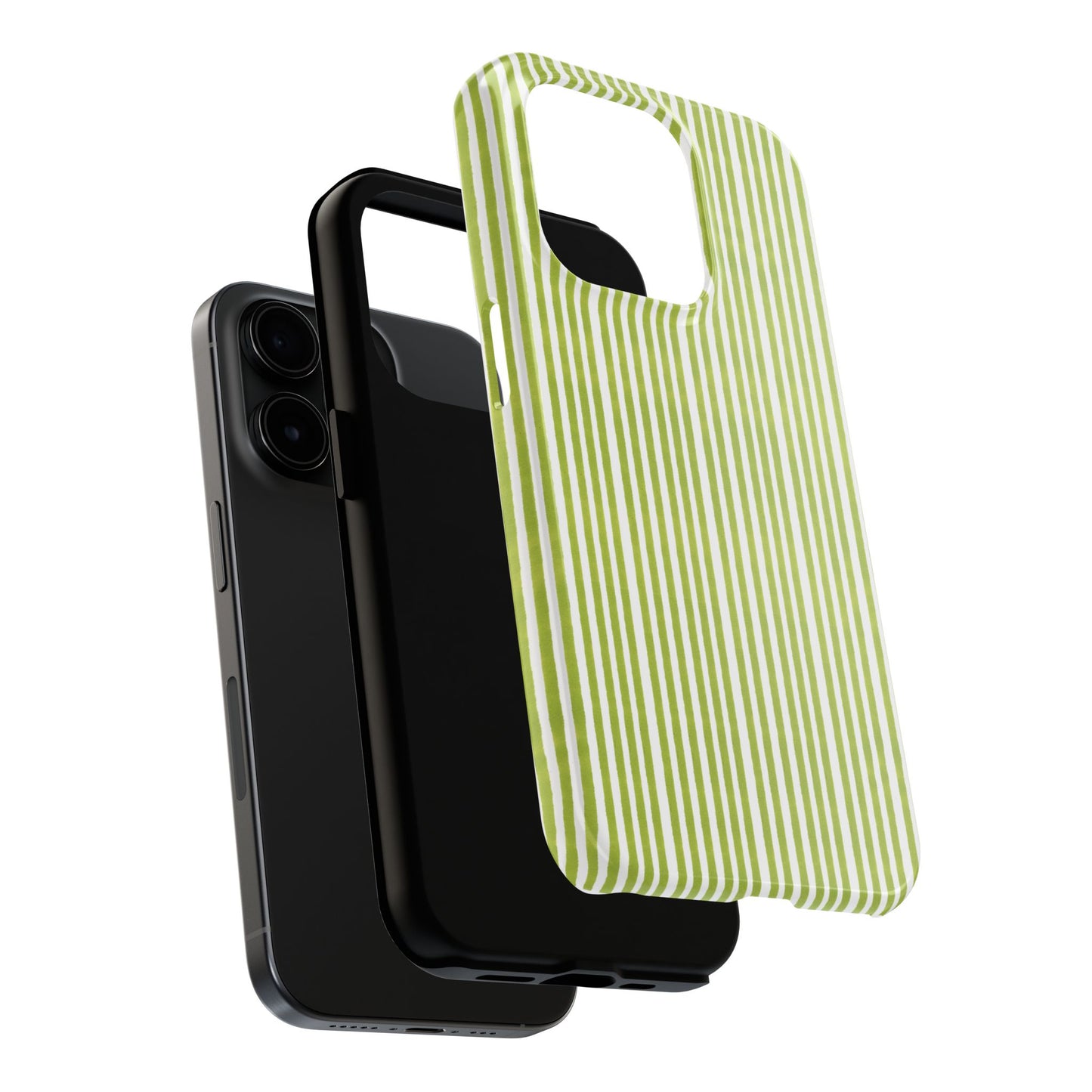 Lazy Stripe Lime Phone Case