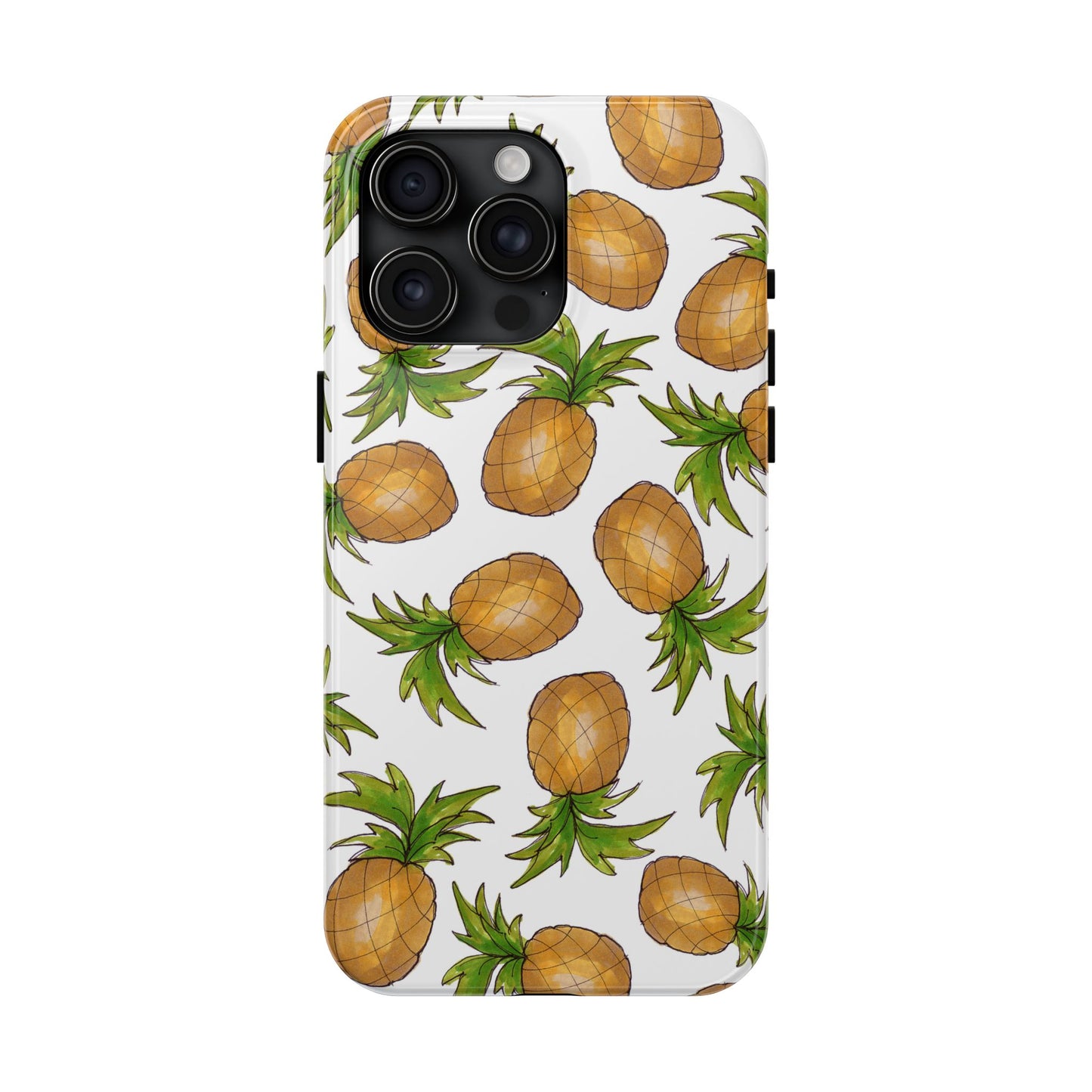 Pineapple Toss White Phone Case