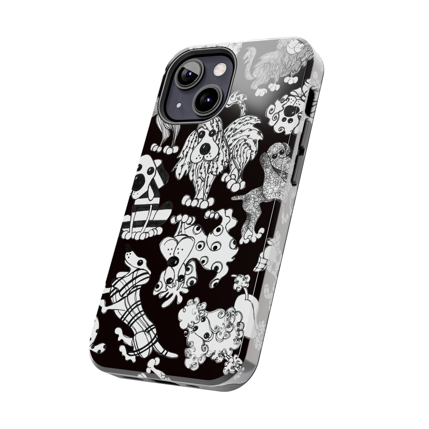 Dear Doggies Black Phone Case
