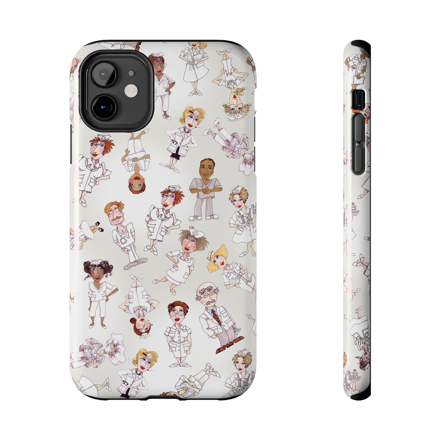 Tossed Nurses Gray Phone Case