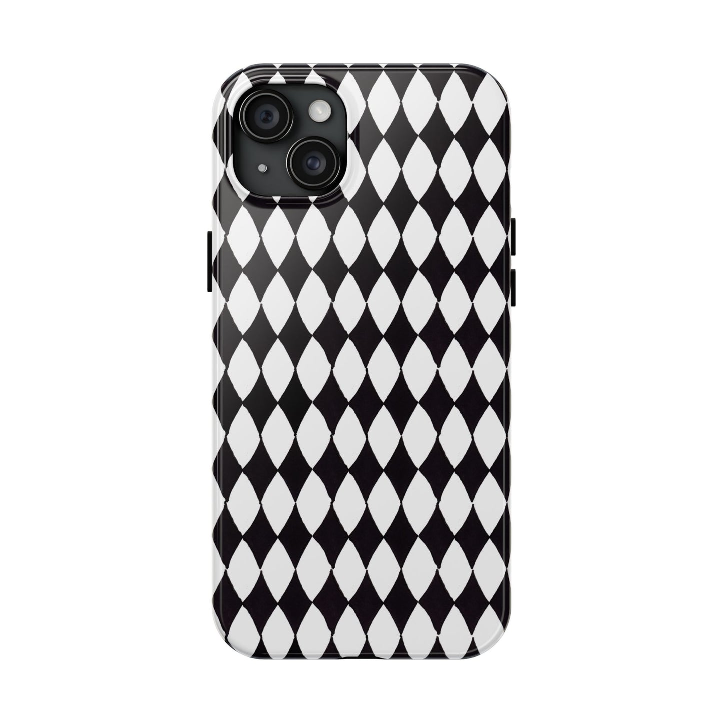 Diamond White / Black Phone Case