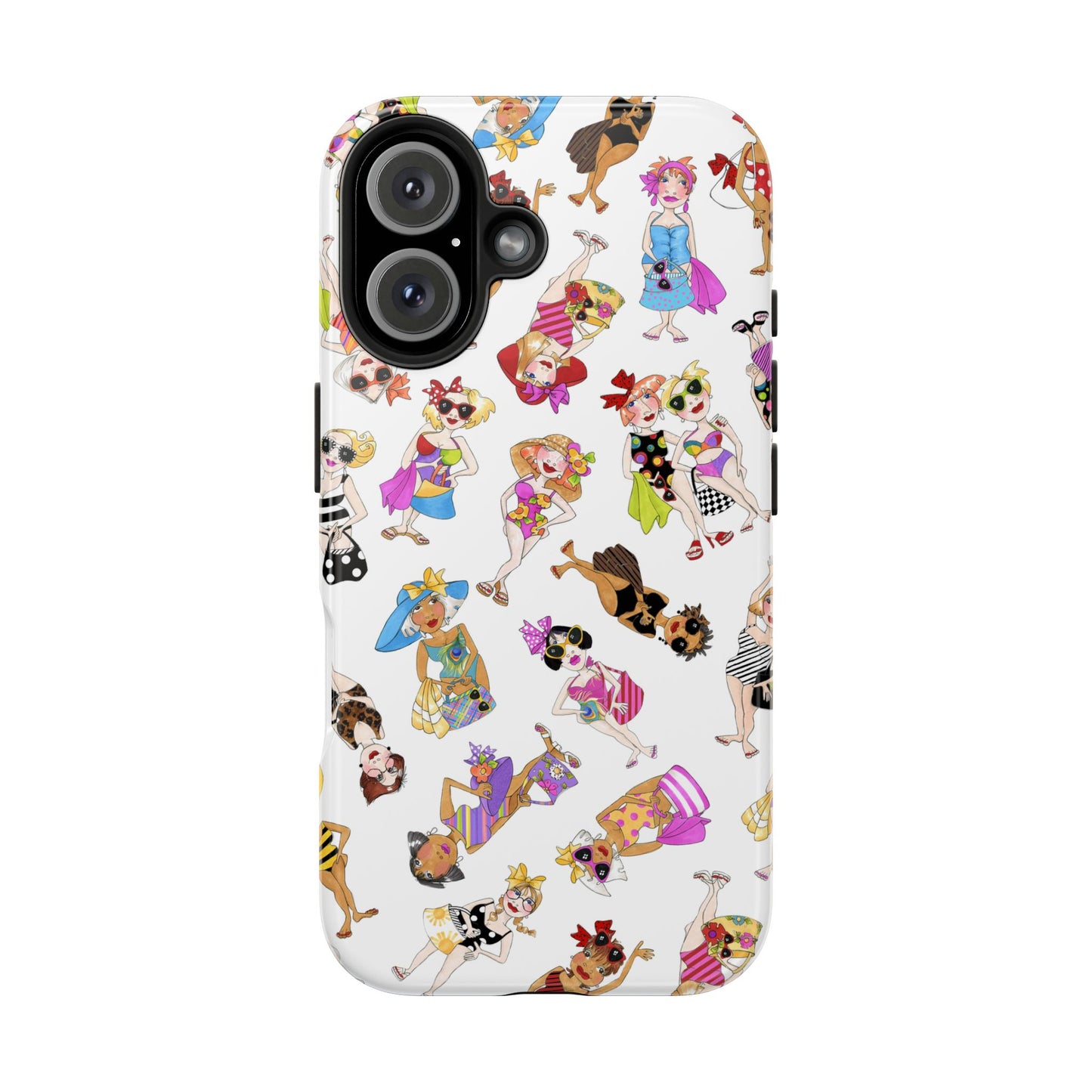 Tossed Beauties White Phone Case