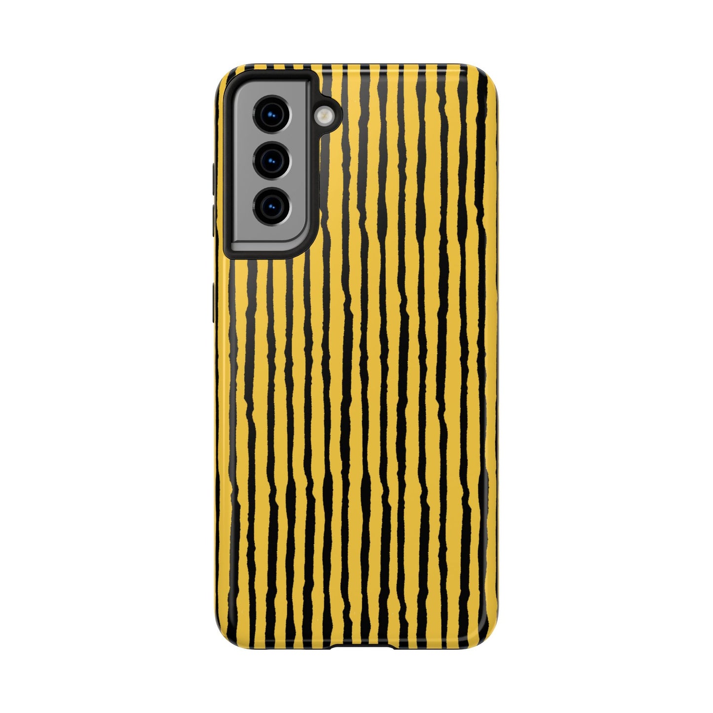Sorta Stripe Yellow / Black Phone Case