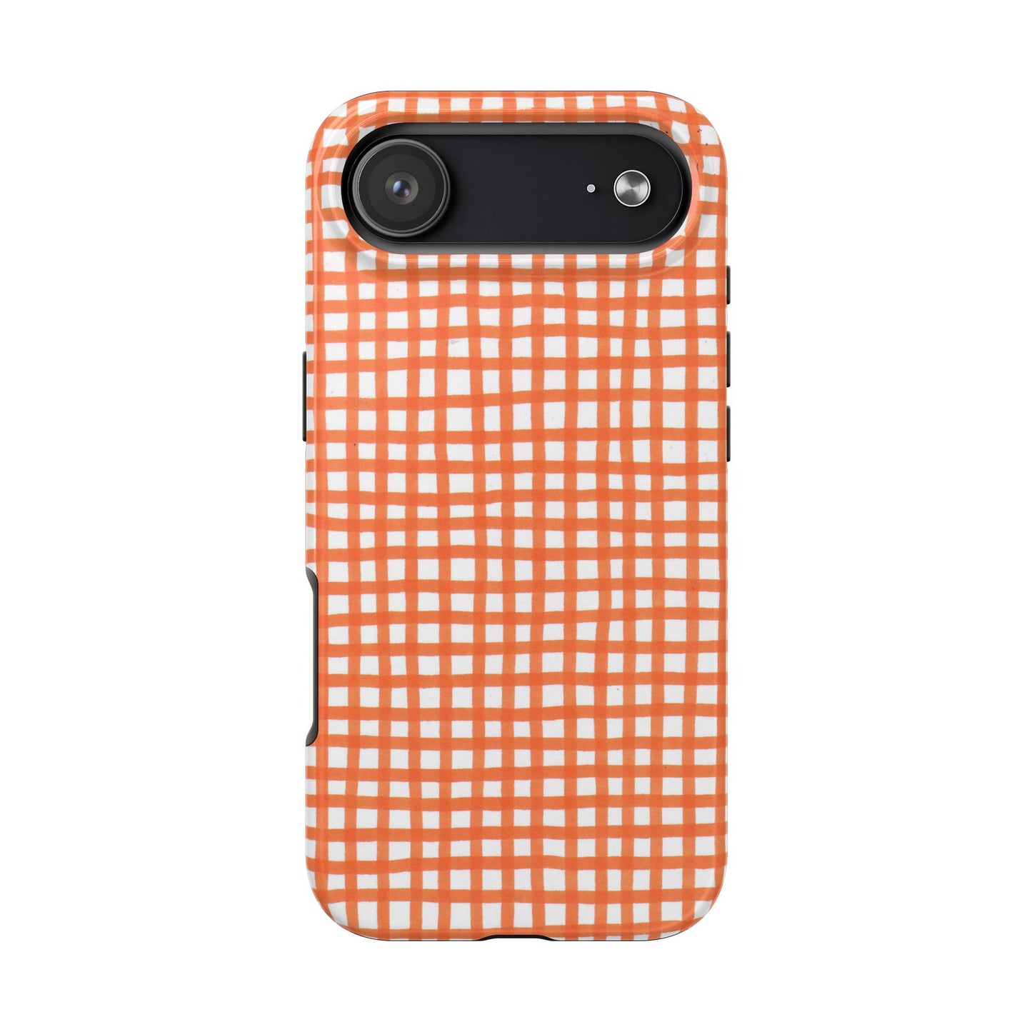 Chipper Check Orange Phone Case