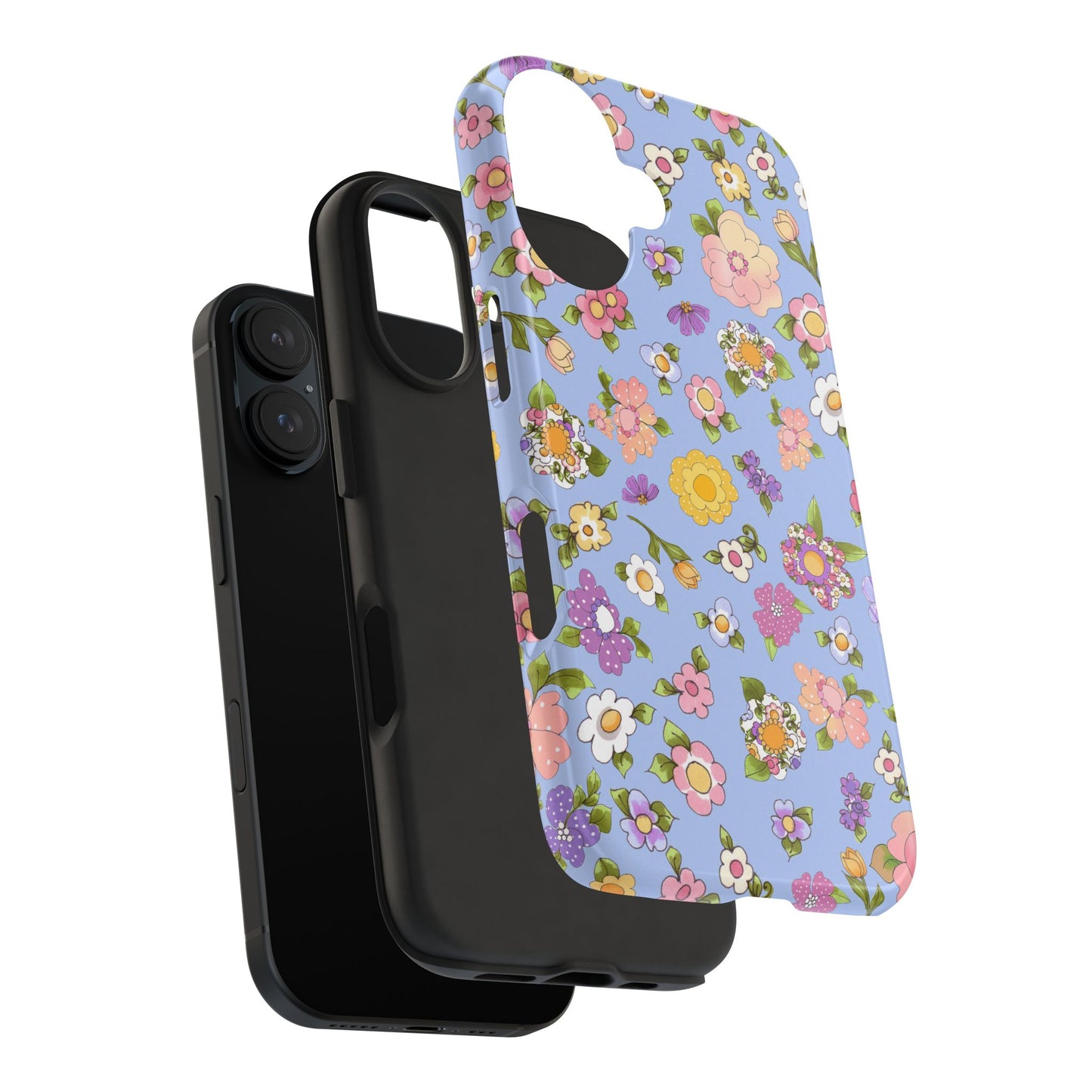 Flowery Blue Phone Case