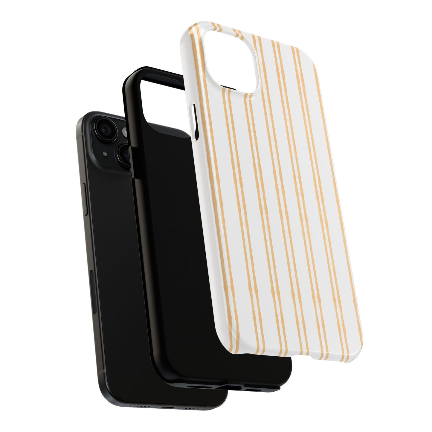 Double Stripe Yellow Phone Case
