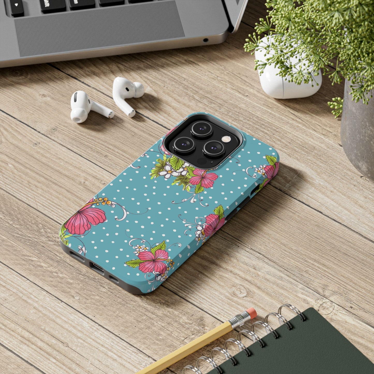 Lady Luau Turquoise Phone Case
