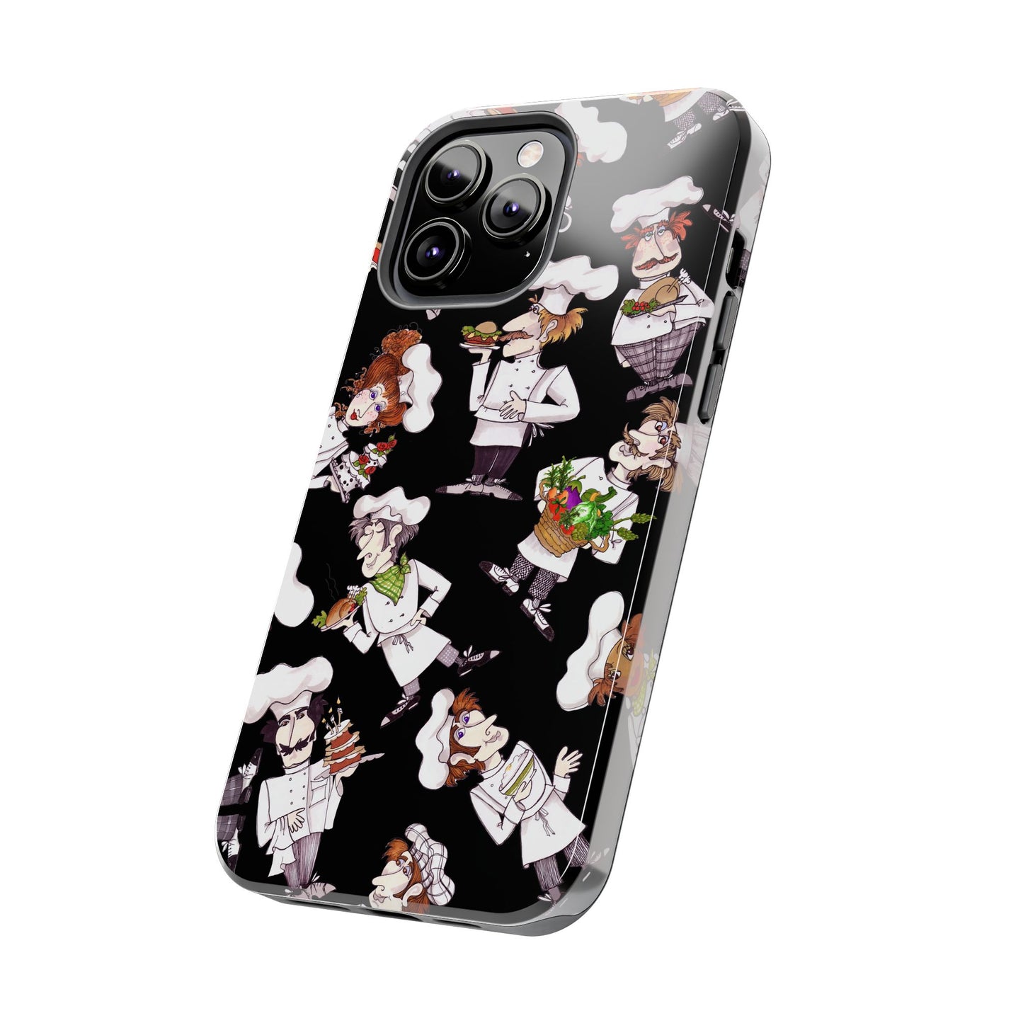 Tossed Chefs Black Phone Case