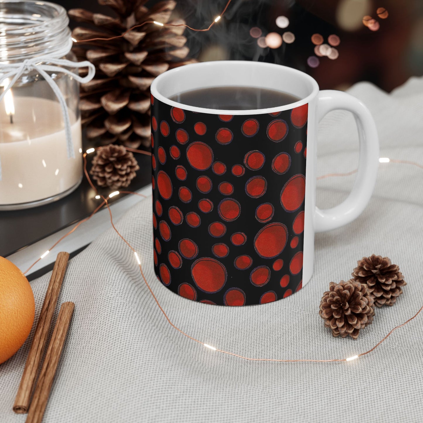 Dot Assortment Black / Red Cup