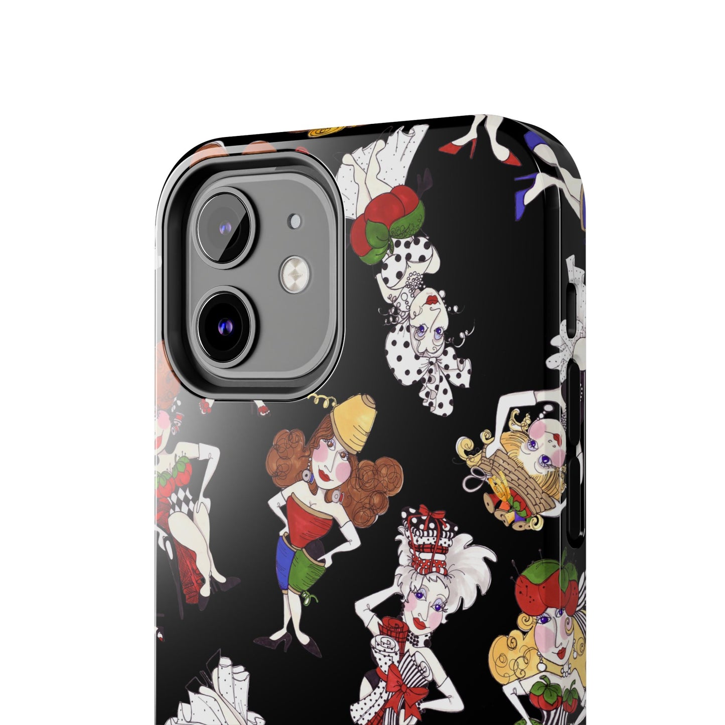 Sew Tossed Black Phone Case