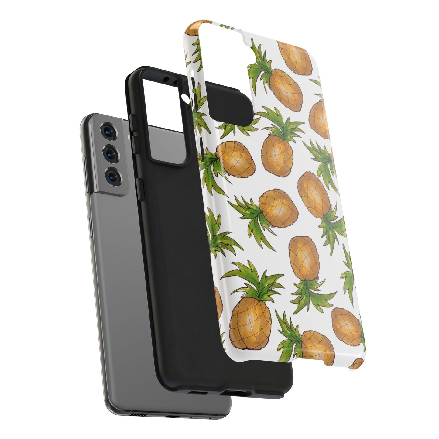 Pineapple Toss White Phone Case