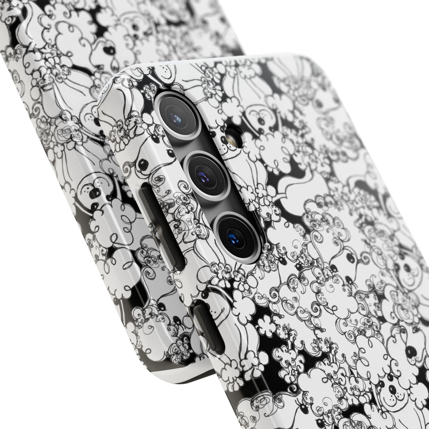 Poodle Party Black Phone Case