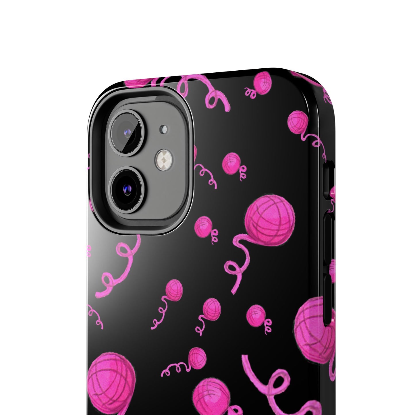 Yarniverse Black / Pink Phone Case