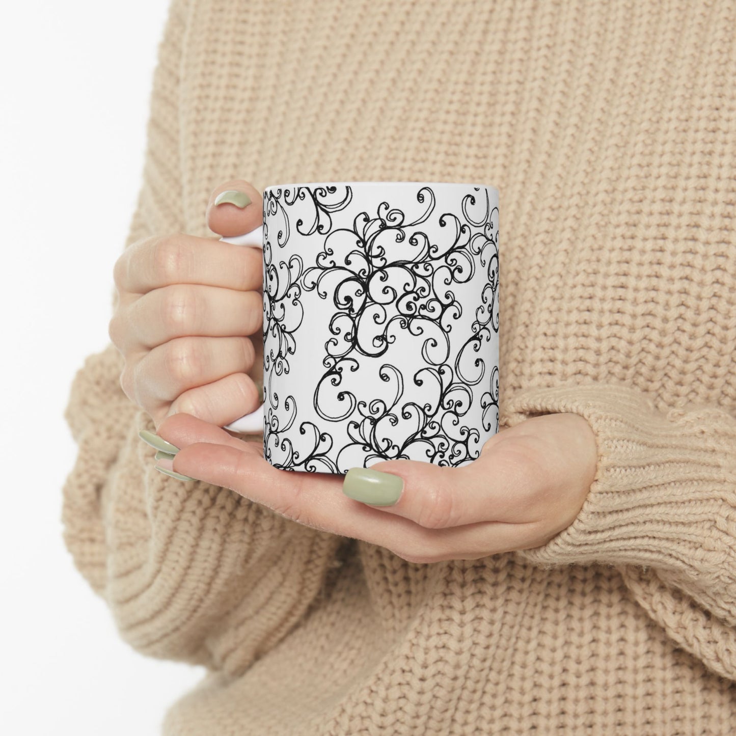 Poodle Scroll Cup