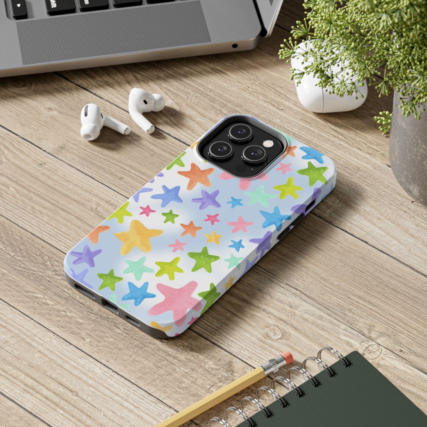 Happy Stars Blue Sky Phone Case