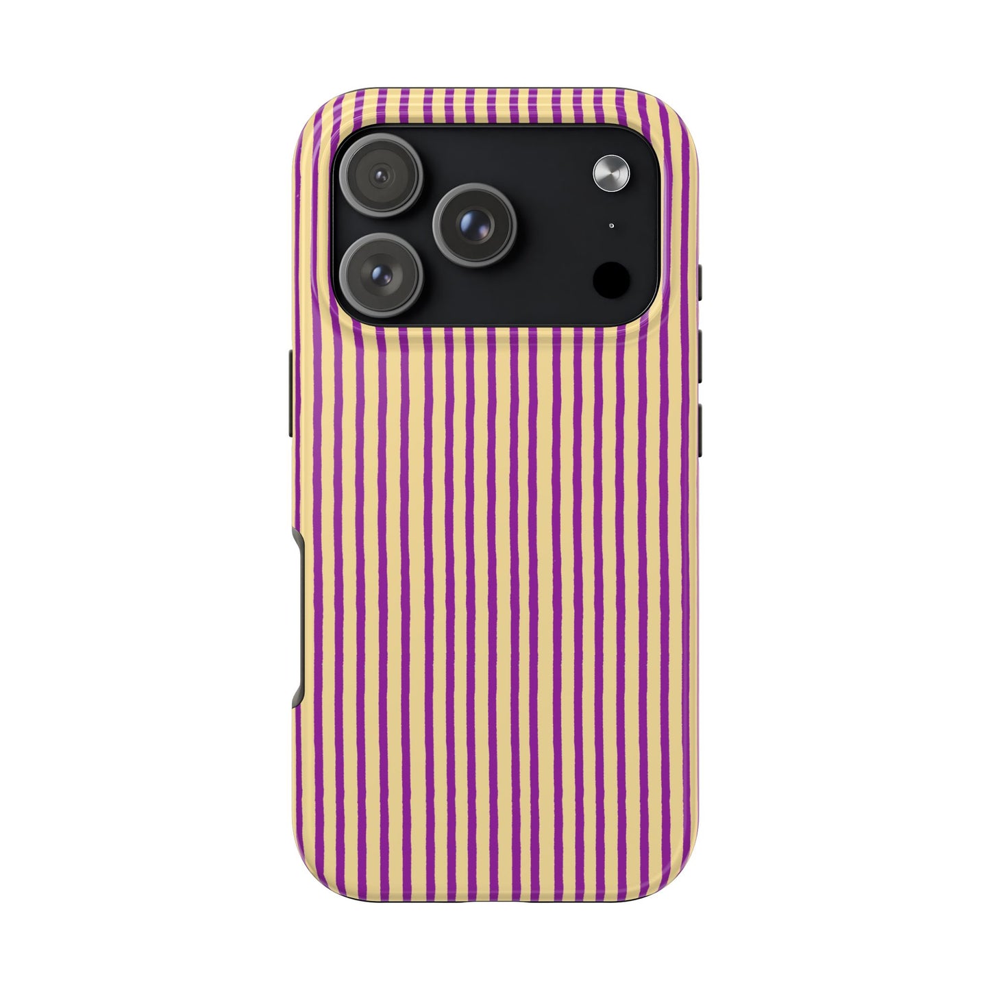 Stripe Yellow / Purple Phone Case
