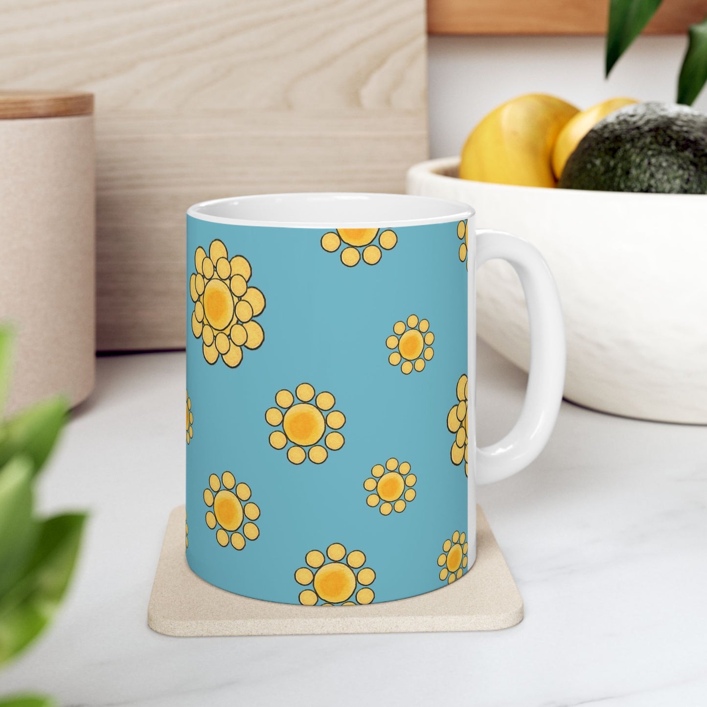 Bandana Dots Turquoise Cup