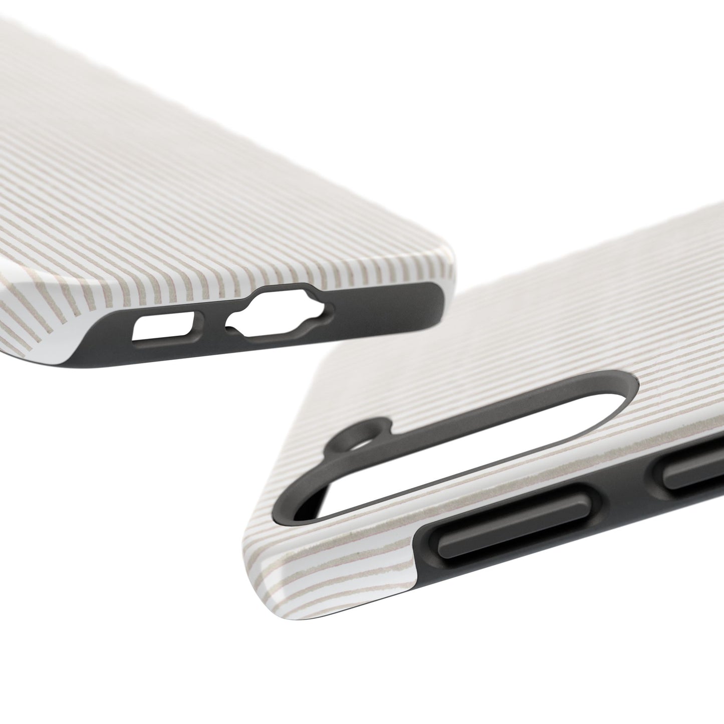 Stripe White / Gray Phone Case