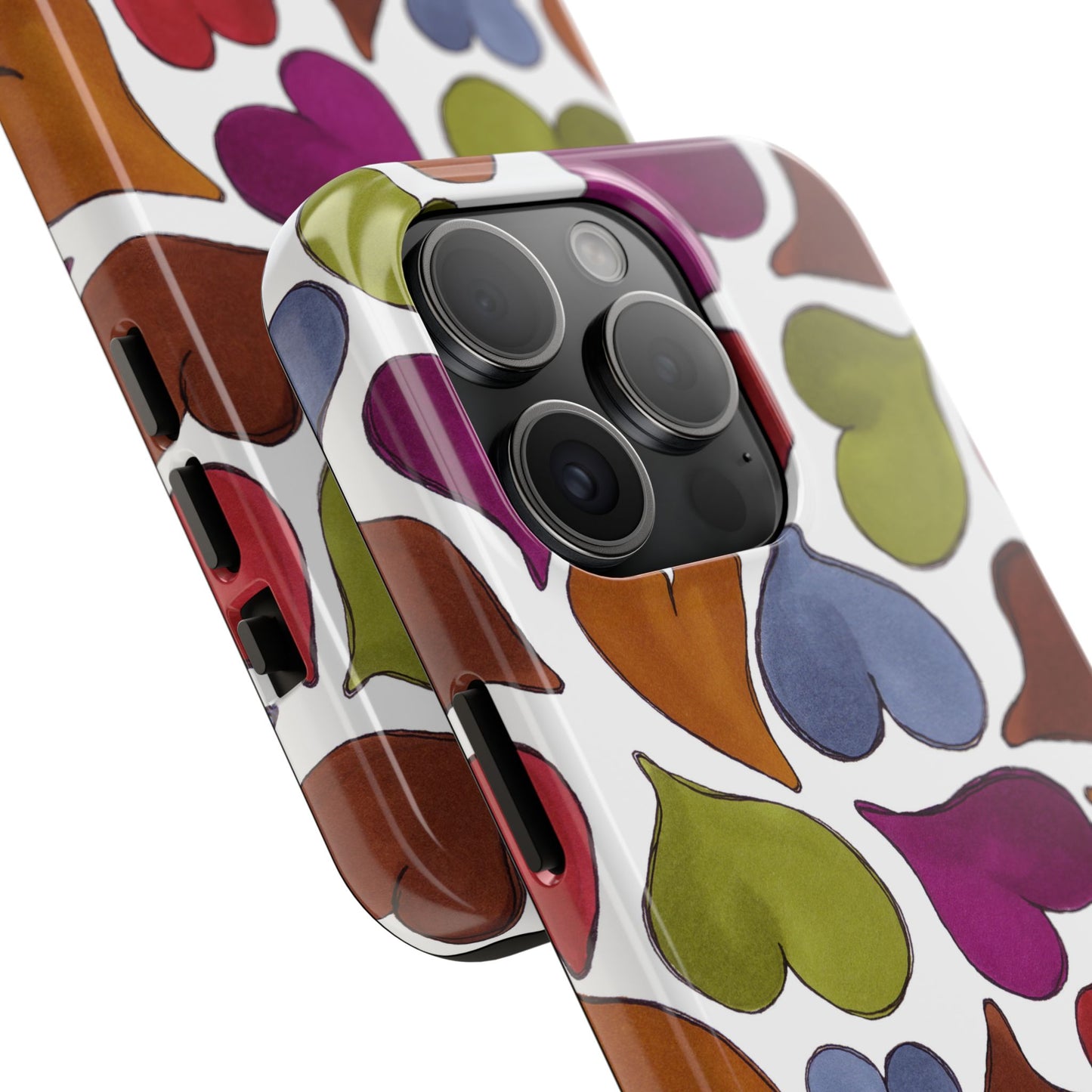 Big Hearted White Phone Case