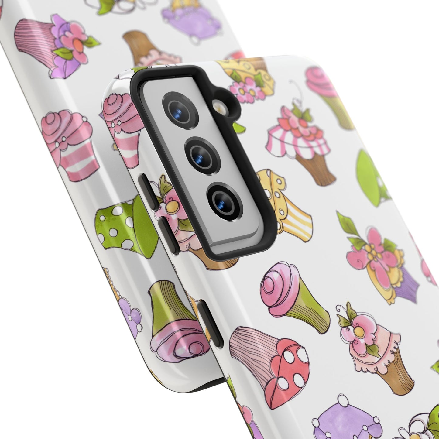 Cupcake Toss White Phone Case