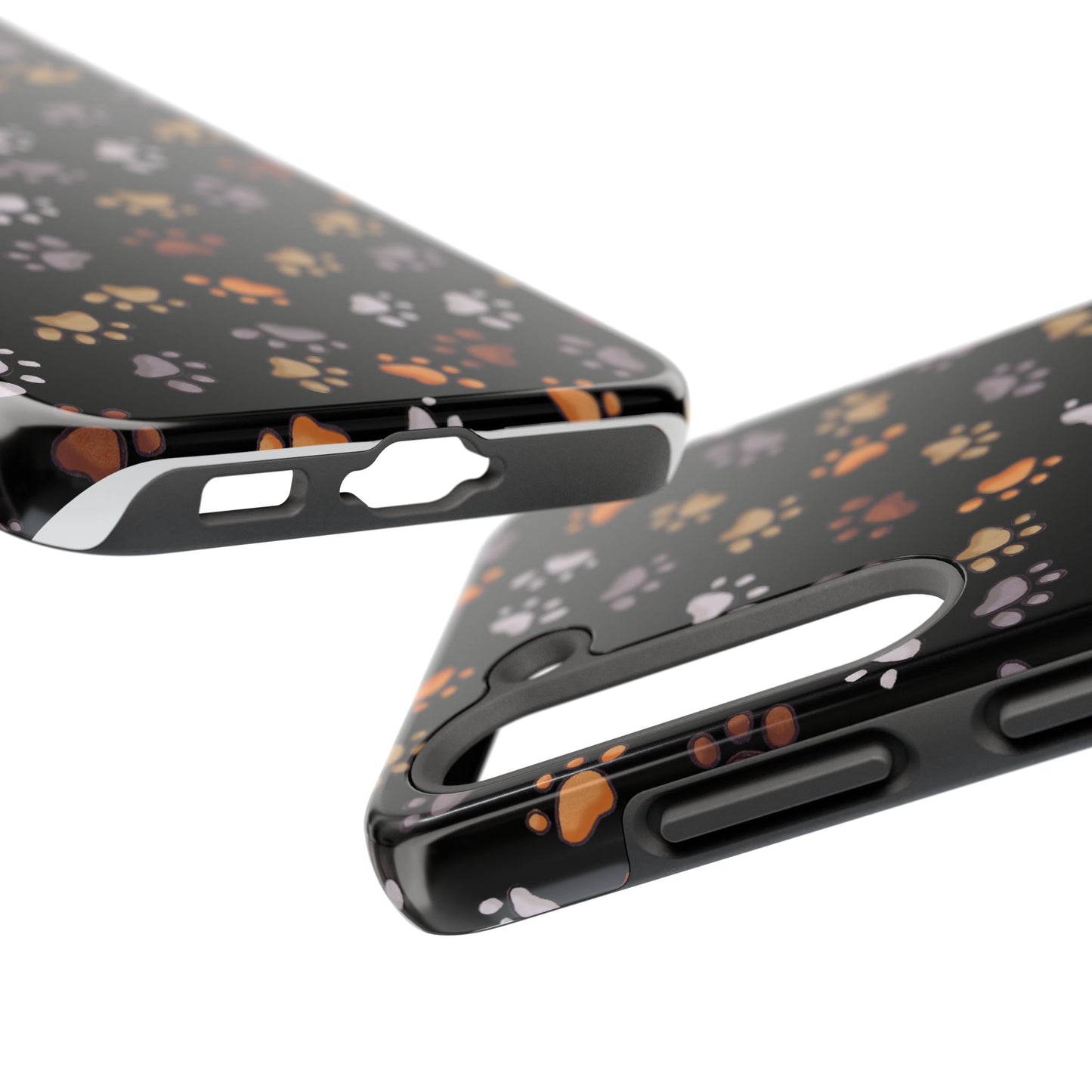 Puppy Paws Black Phone Case
