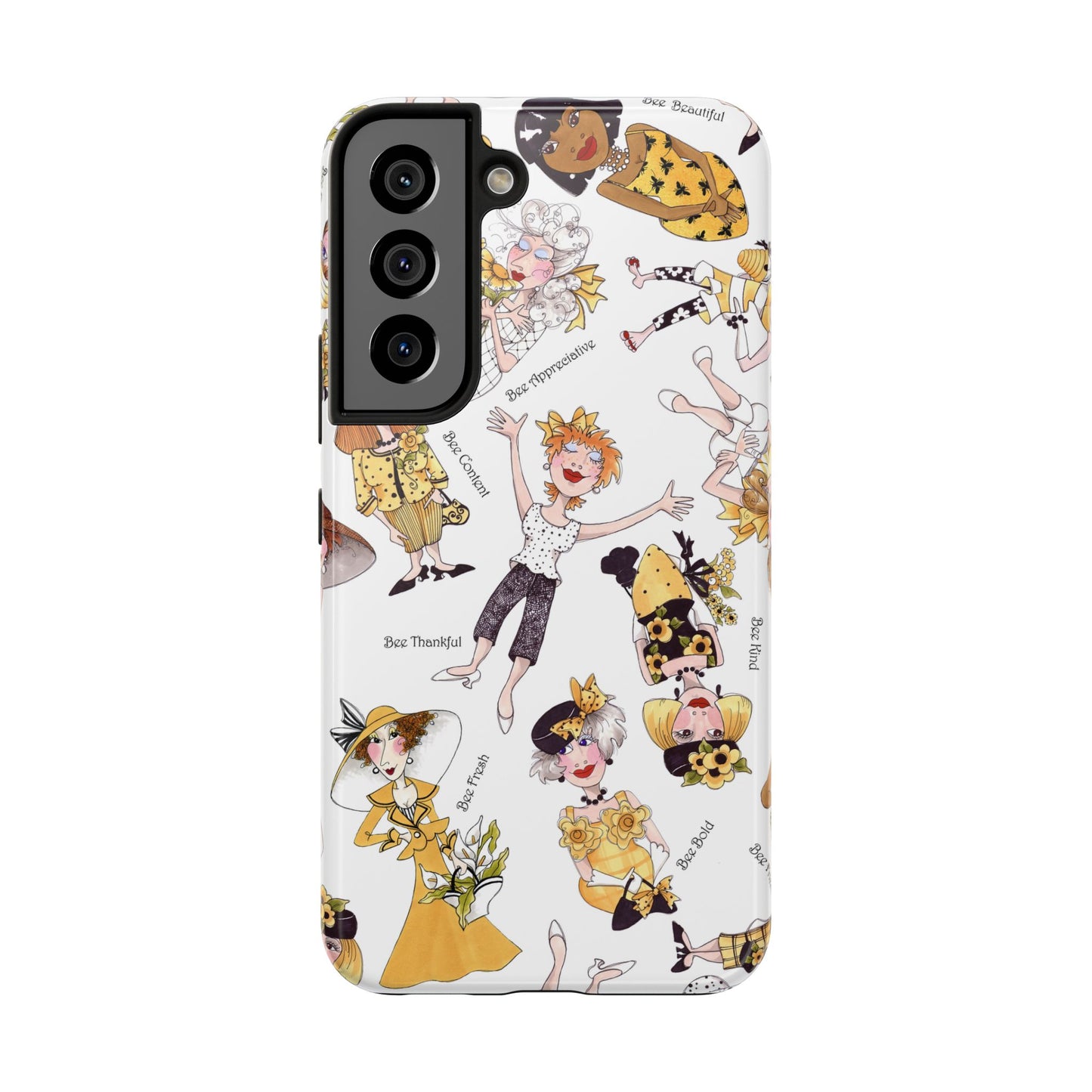 Bee Tossed White Phone Case