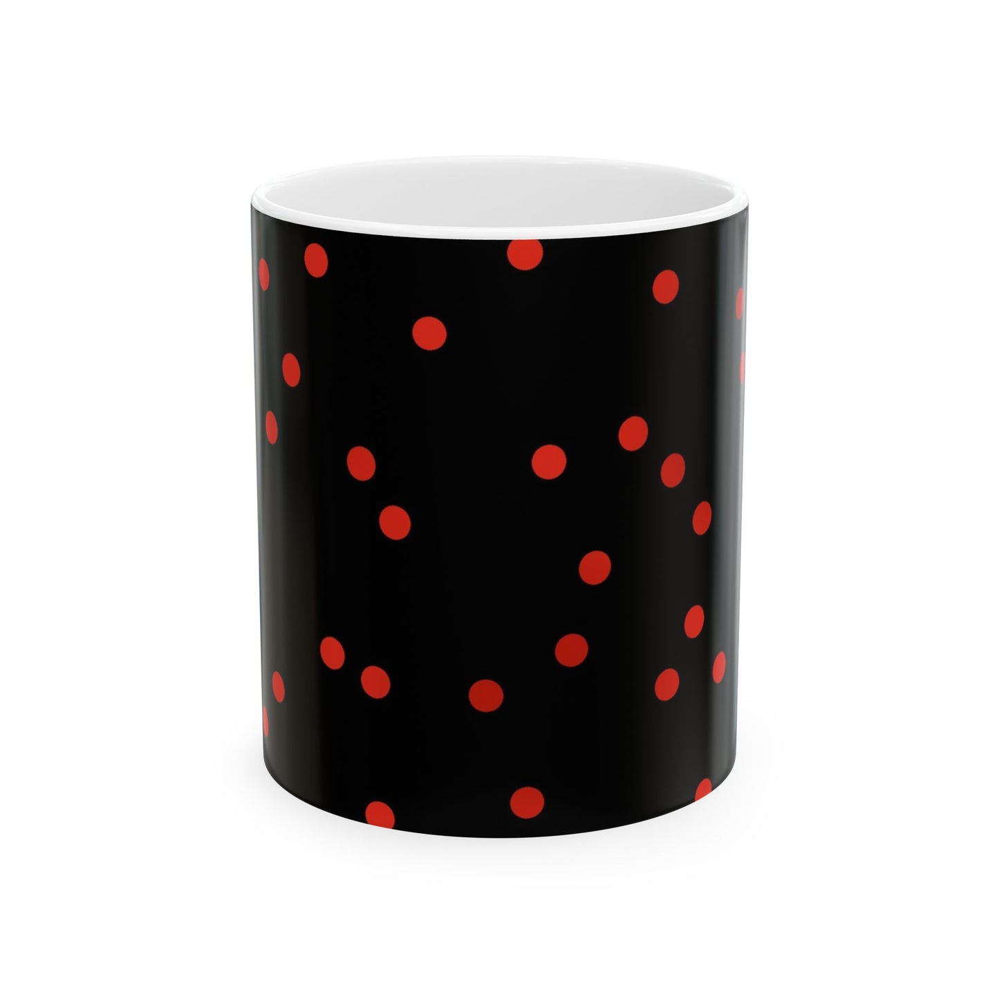 Space Dots Black / Red Cup