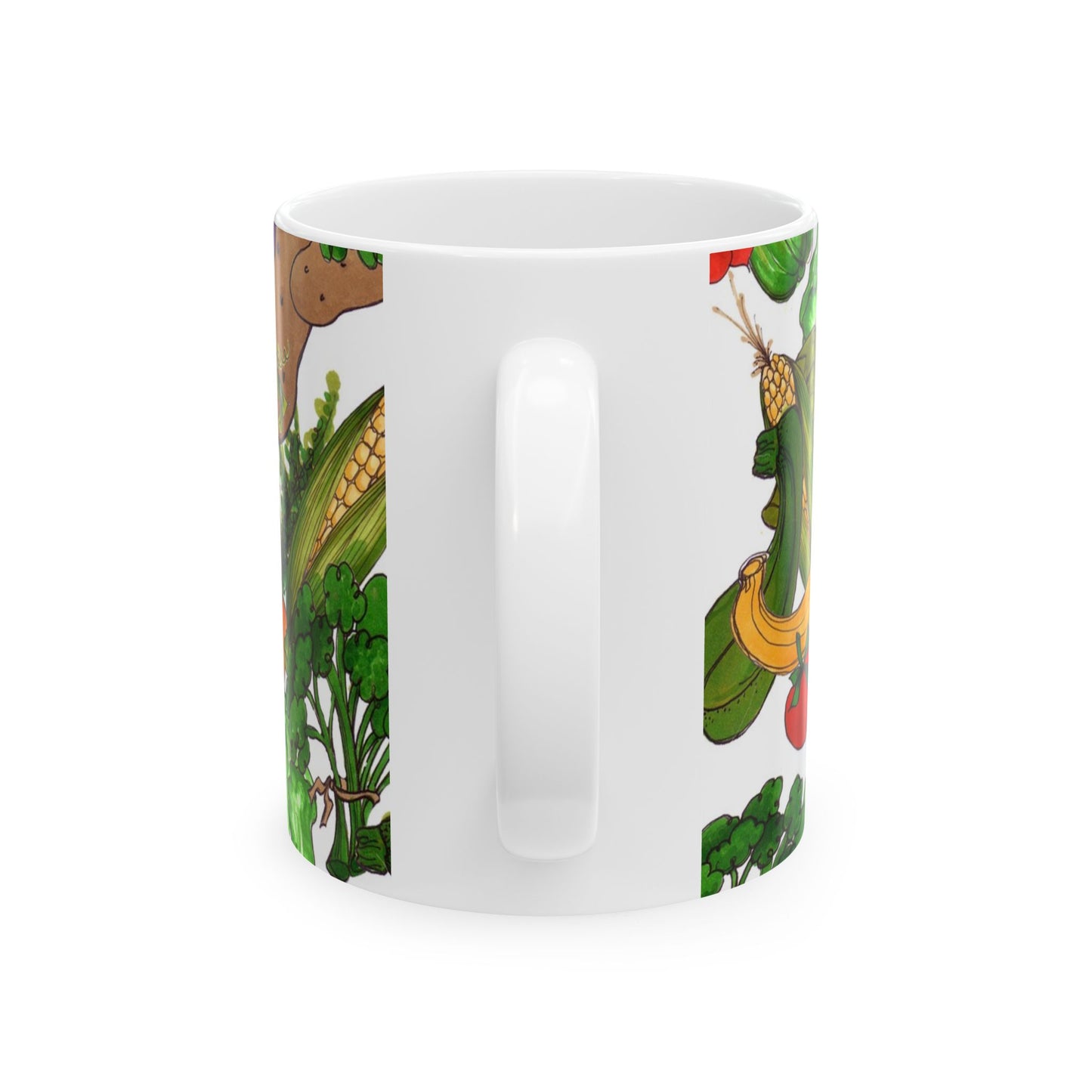 Veggie Jungle White Cup