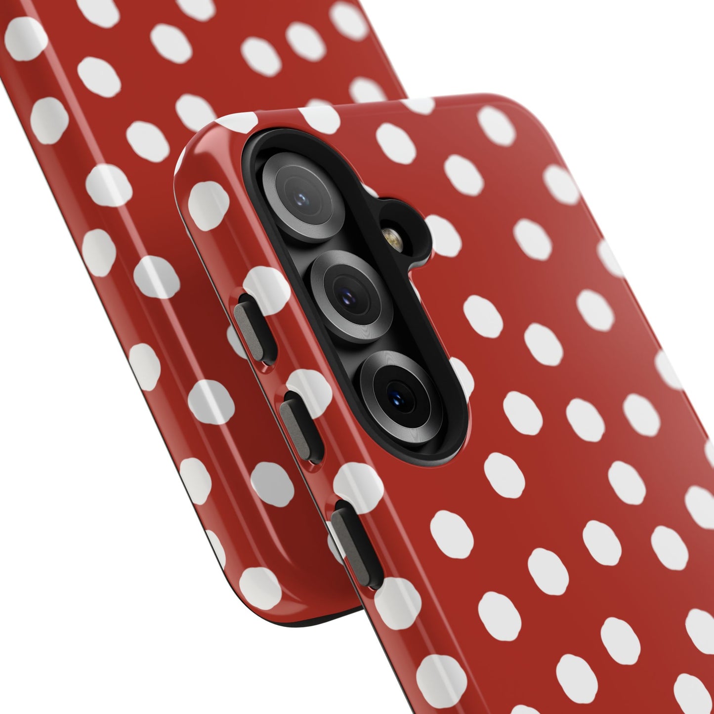 Jumbo Dots Red / White Phone Case
