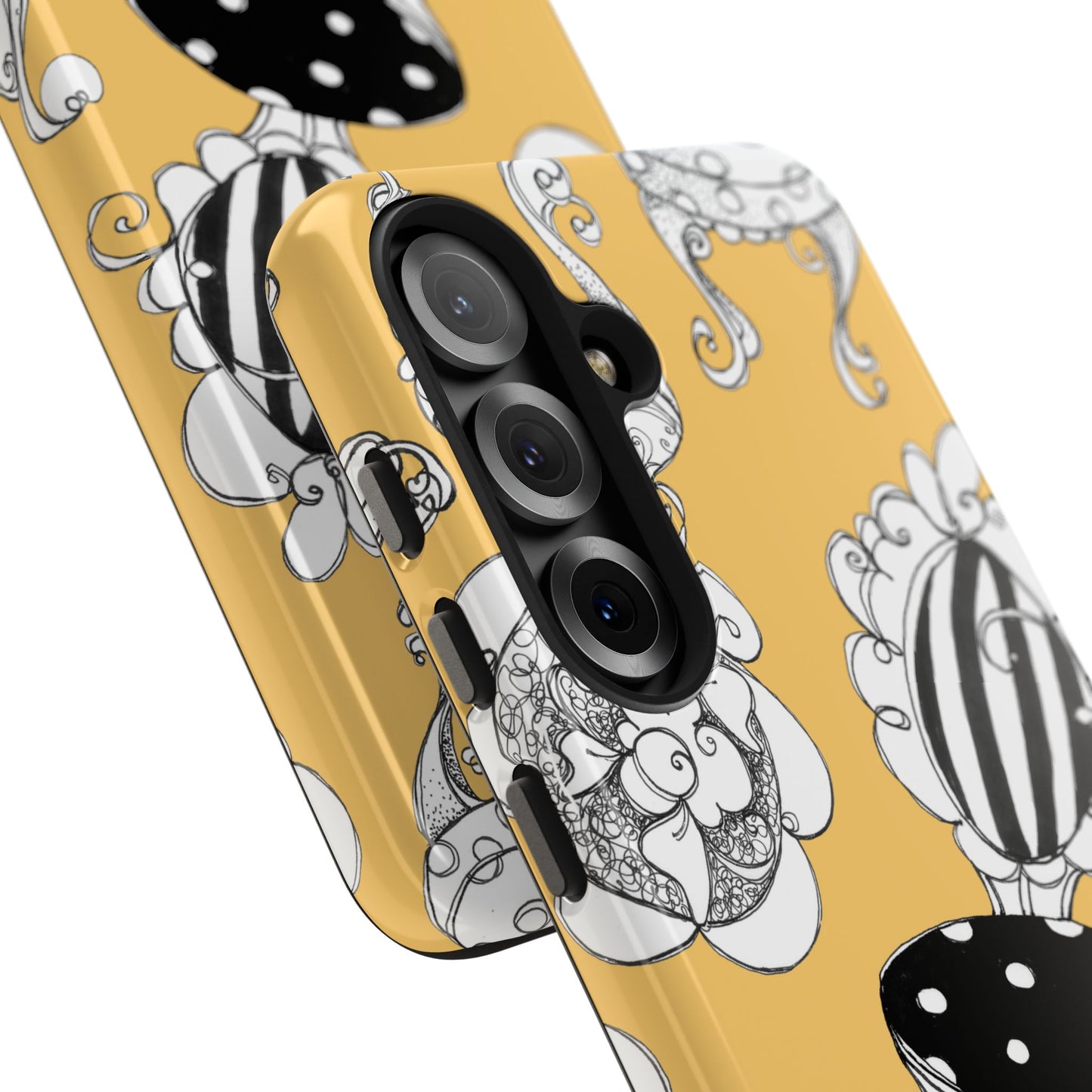 Bistro Chairs Yellow Phone Case