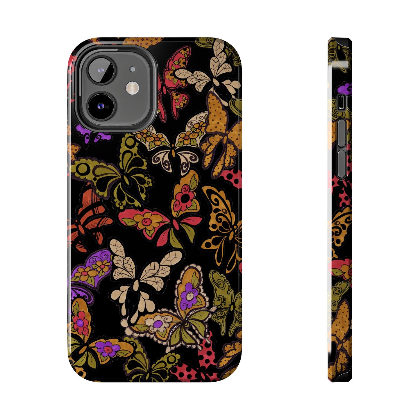 Flighty Black Phone Case