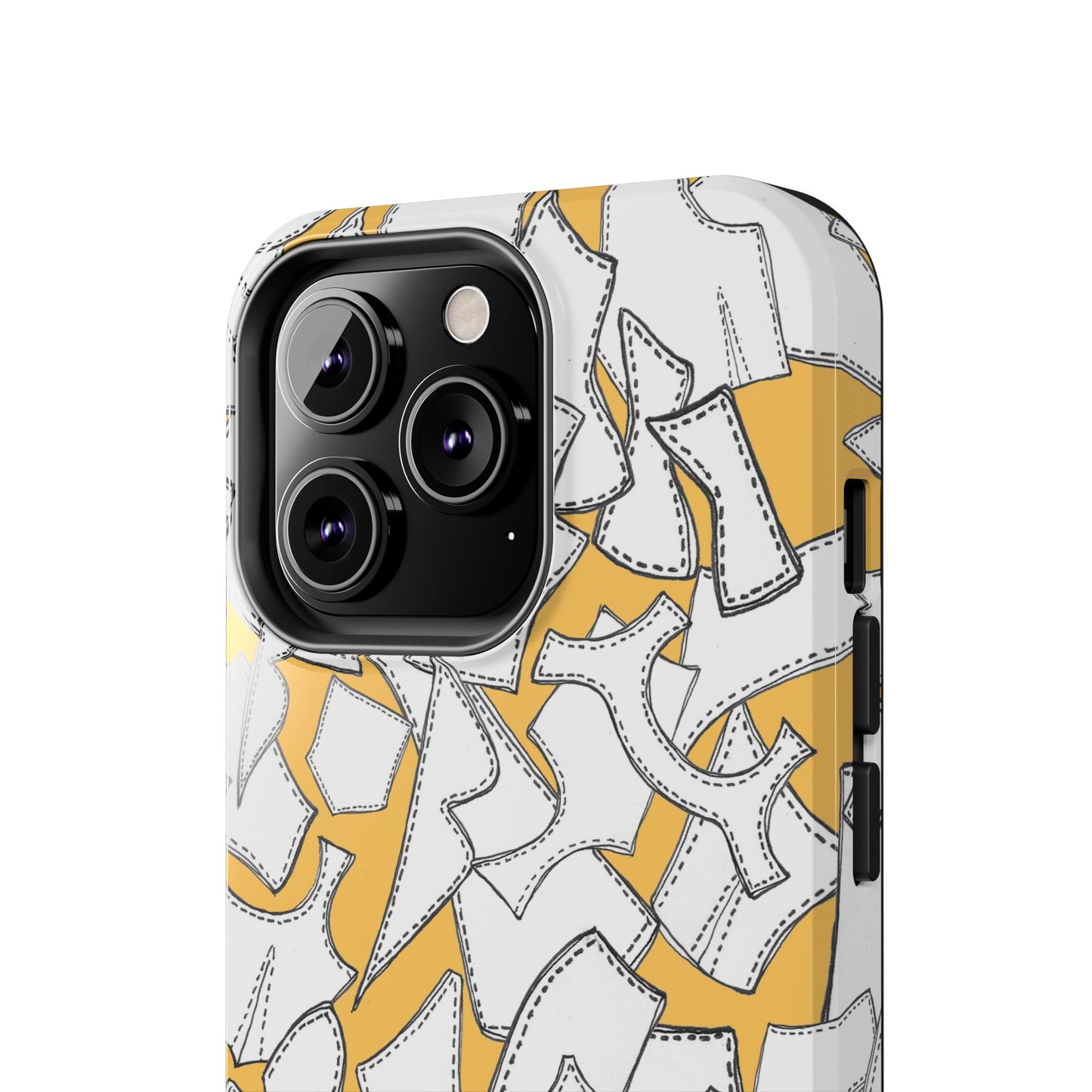 Pattern Pieces Yellow Phone Case