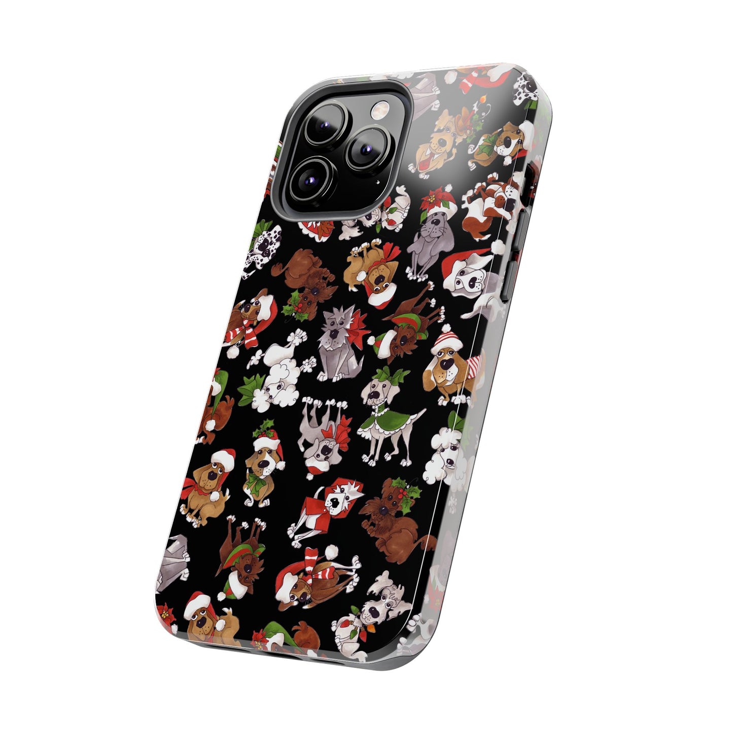 Doggie Toss Black Phone Case