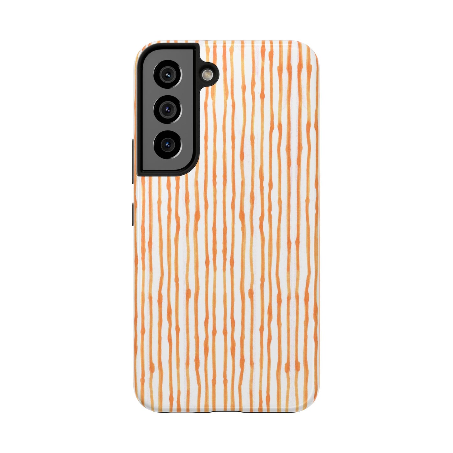 Faux Seersucker White / Melon Phone Case