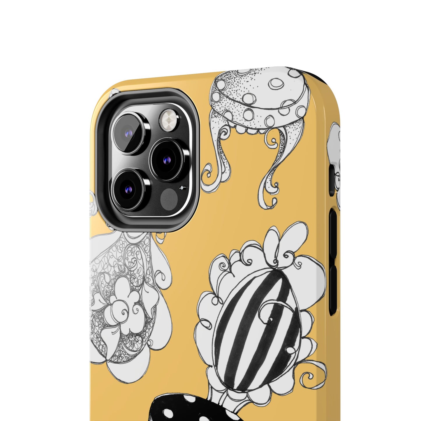 Bistro Chairs Yellow Phone Case