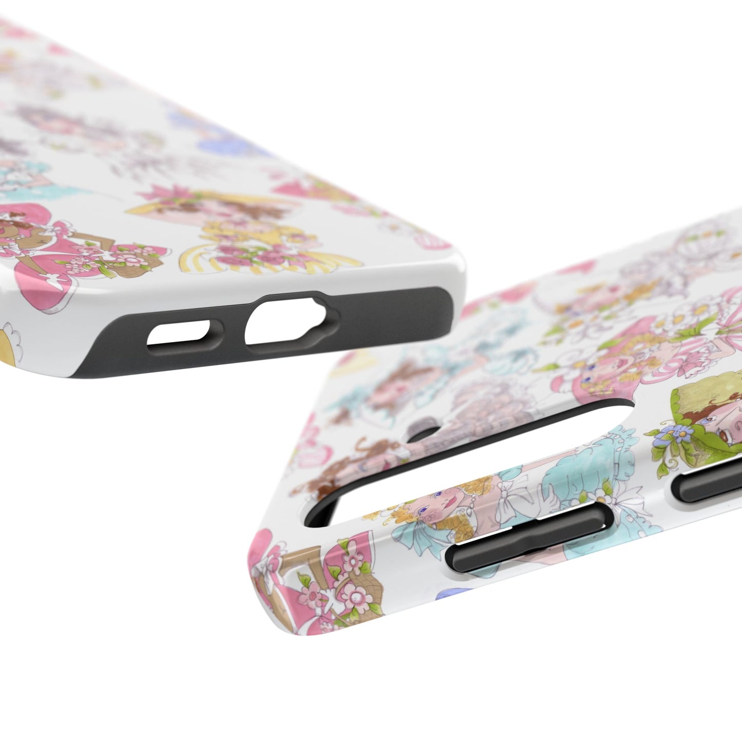 Tossed Belles White Phone Case