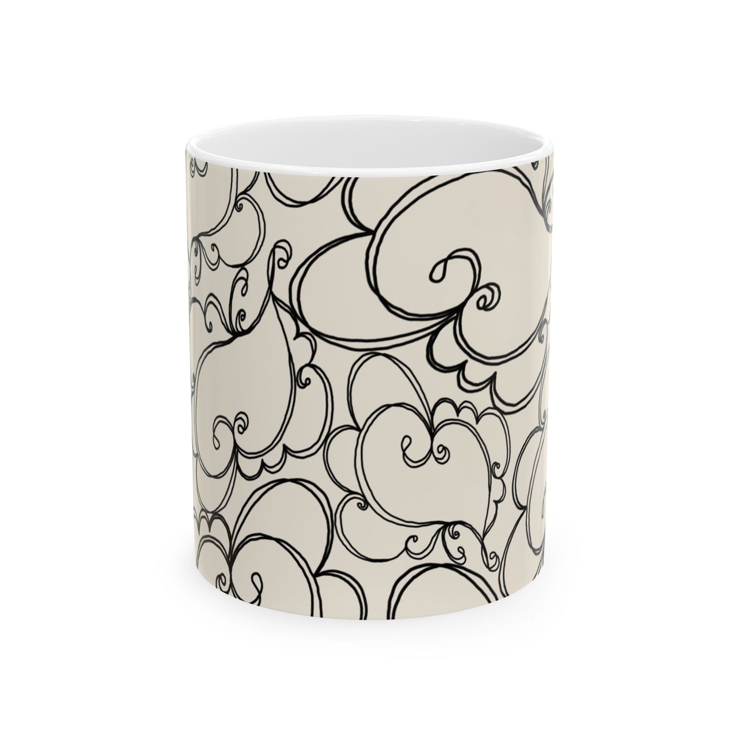 Hearts to You Muslin / Black Cup