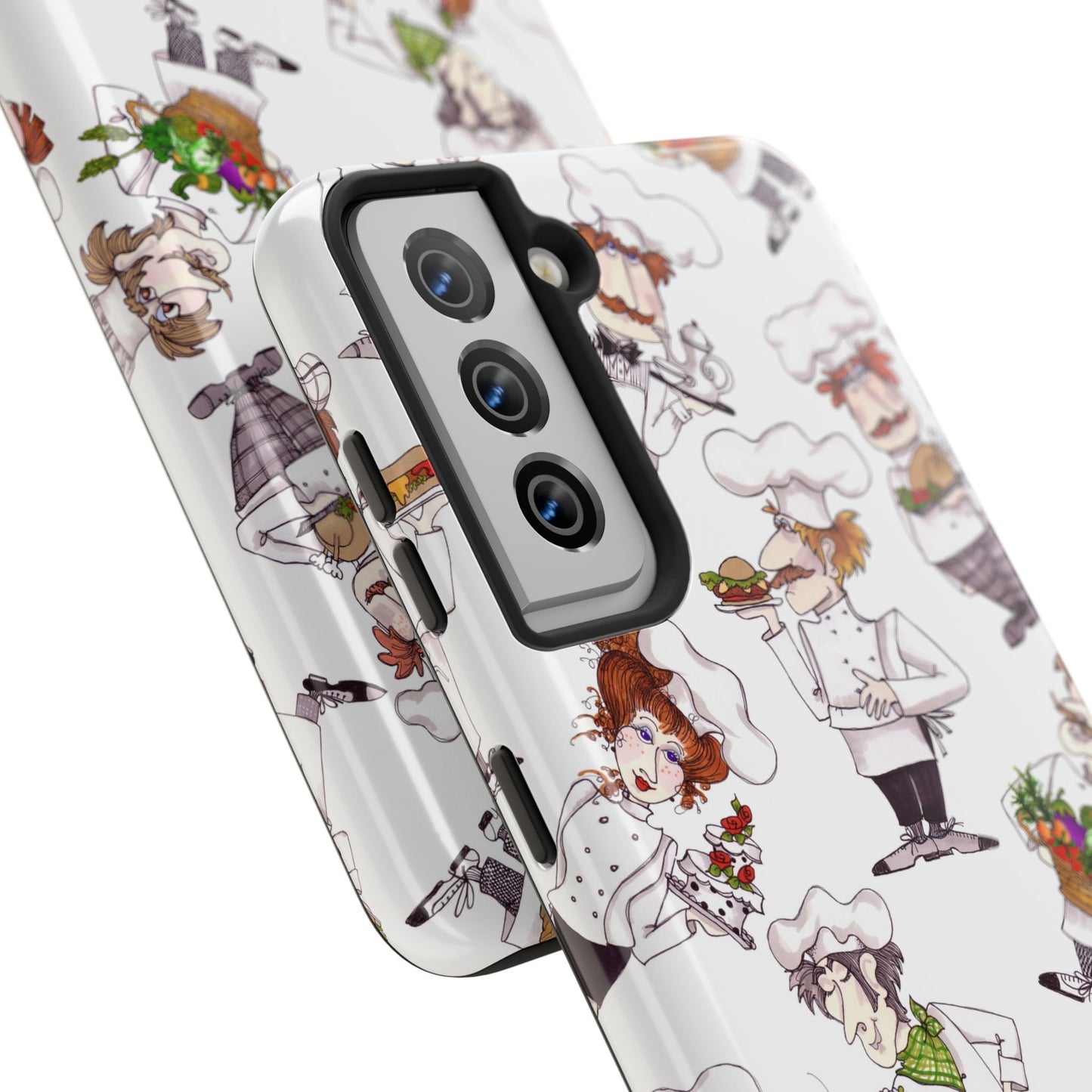 Tossed Chefs White Phone Case
