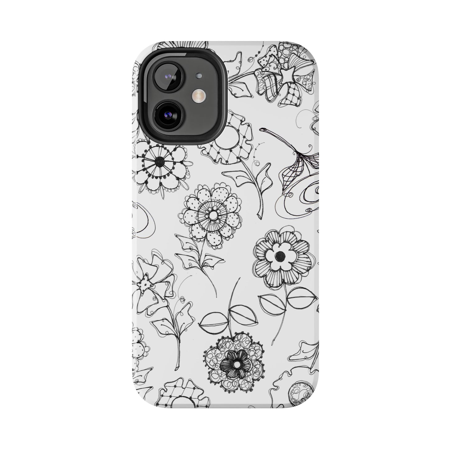 Paper Posies White Phone Case