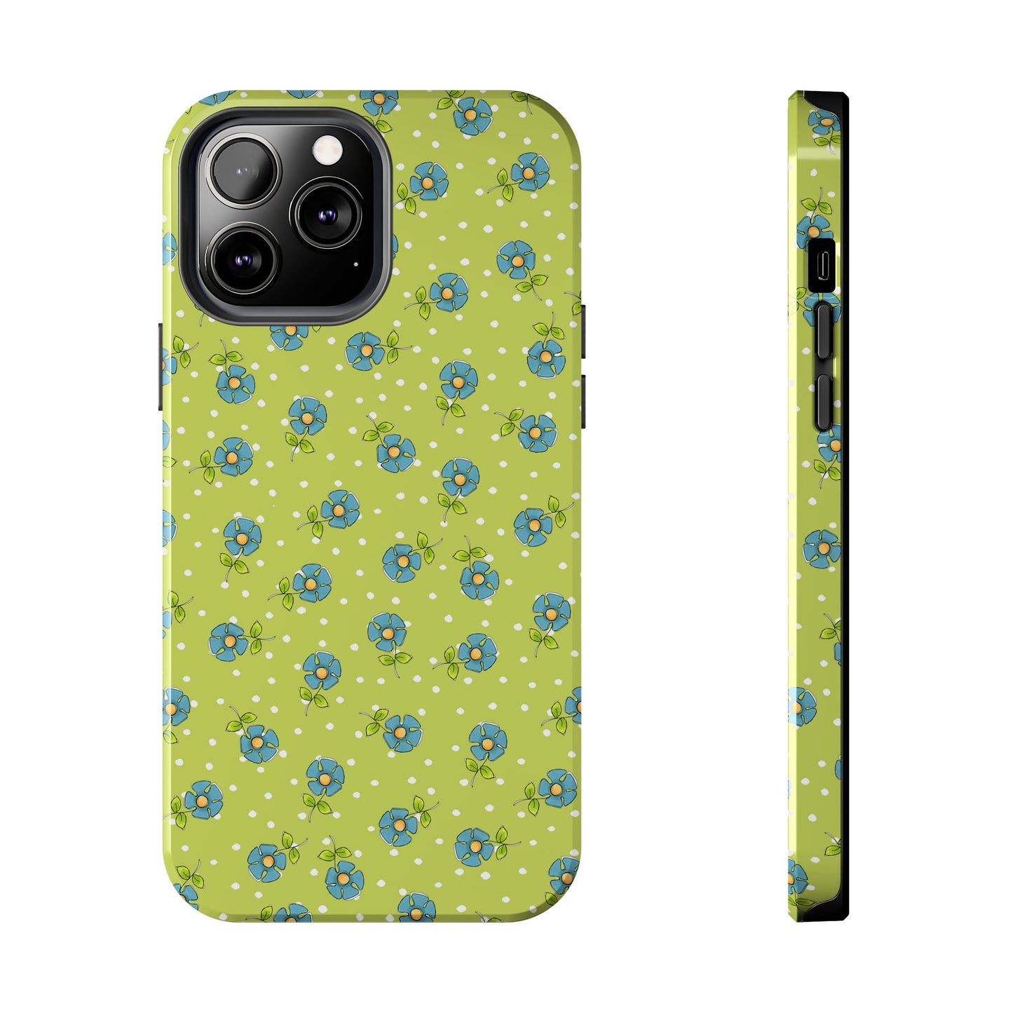 Daisy Dots Green Phone Case