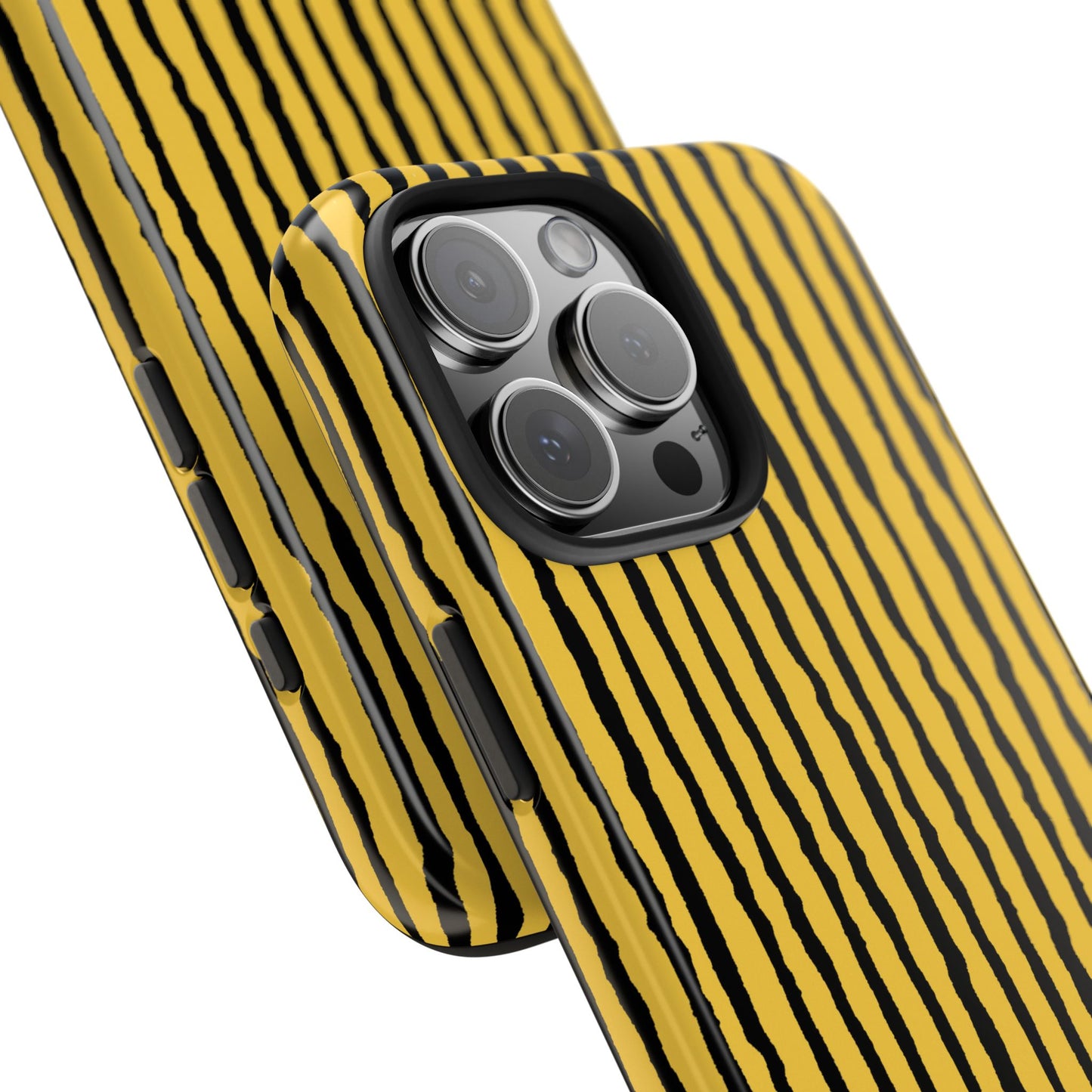 Sorta Stripe Yellow / Black Phone Case