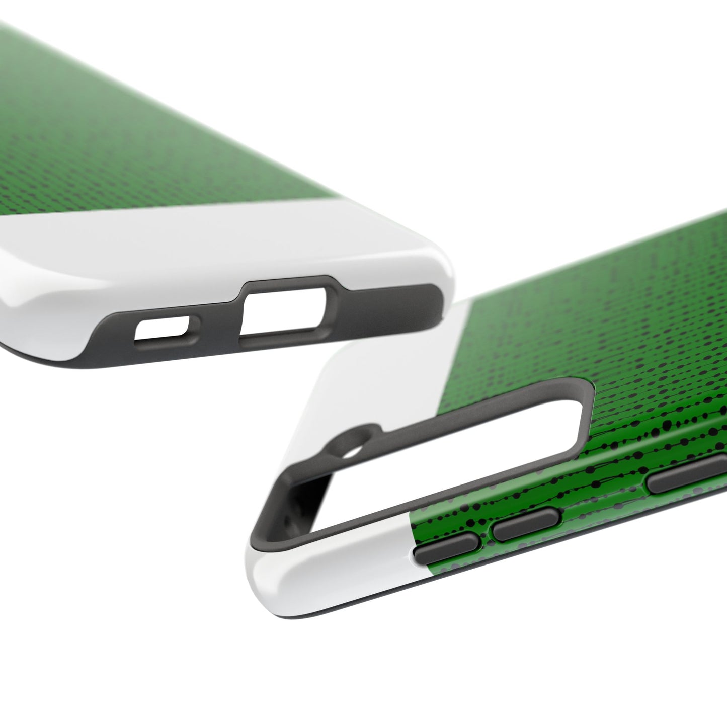 Beaded Curtain Green / Black Phone Case