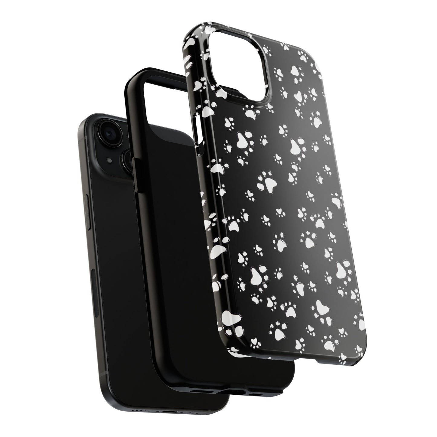 Paw Flakes Black Phone Case