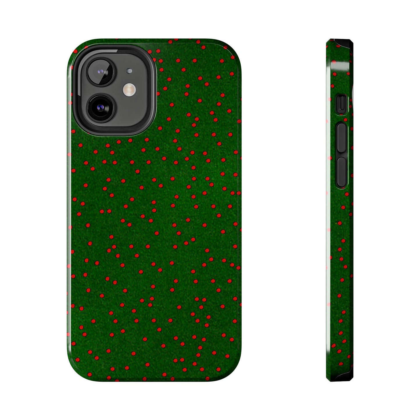 Happy Dots Green / Red Phone Case